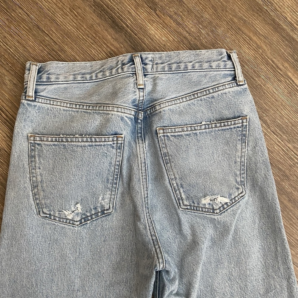 AGOLDE 90's Pinch Waist Crop Straight Leg Jean Size 24 In Nerve - Picture 10 of 11